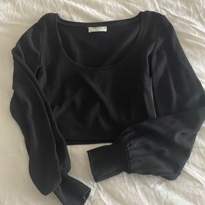 Aritzia black crop top
